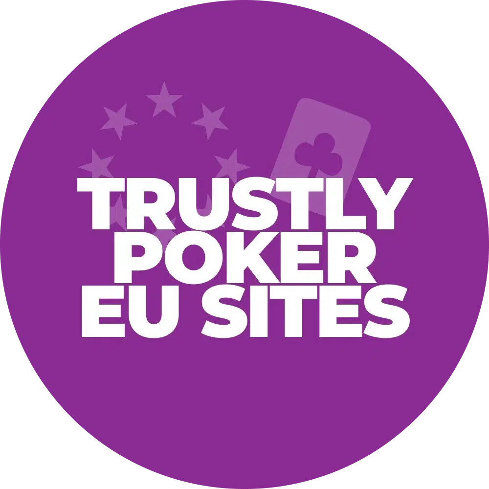 EU flaggan och stjärnor med poker kort bredvid