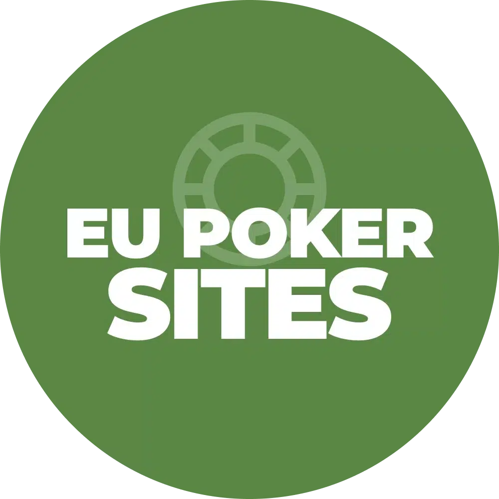 roulette chip med poker text i EU